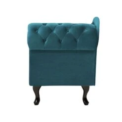 NIMES - Chaise Longue - Blauwgroen - Rechterzijde - Fluweel -VIDAXL Winkel 007463c2268a41a8aa12fc148f6e1545