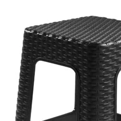 Merkloos Plasticforte Rotan Opstapje/krukje - Kunststof - Zwart -VIDAXL Winkel 00f3189e6ae746e9a3203d2e8b89e83c
