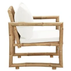 VidaXL Tuinstoelen 2 St Met Kussens Bamboe -VIDAXL Winkel 01a32c6ef8e347618598a0ba3e9a7ac3