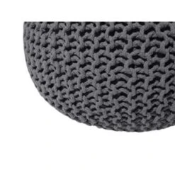 Beliani Poef CONRAD - Grijs Katoen -VIDAXL Winkel 01a430f656e24c9f9be6f07cc3e55e6d