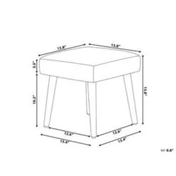 Beliani Hocker OSAGE - Groen Katoen -VIDAXL Winkel 025406b1769b4532bea8768f00b4be9f