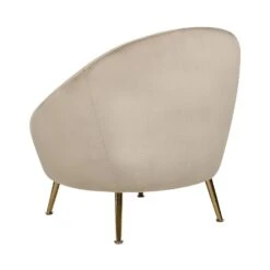 LANGA - Fauteuil - Taupe - Fluweel -VIDAXL Winkel 0324d03821b8415f971a39d0f872360d