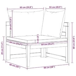 VidaXL - Hoekbank - Grijs - Acaciahout - Met Kussens -VIDAXL Winkel 0364e5ba8ec14c6c8187b54643d09be0