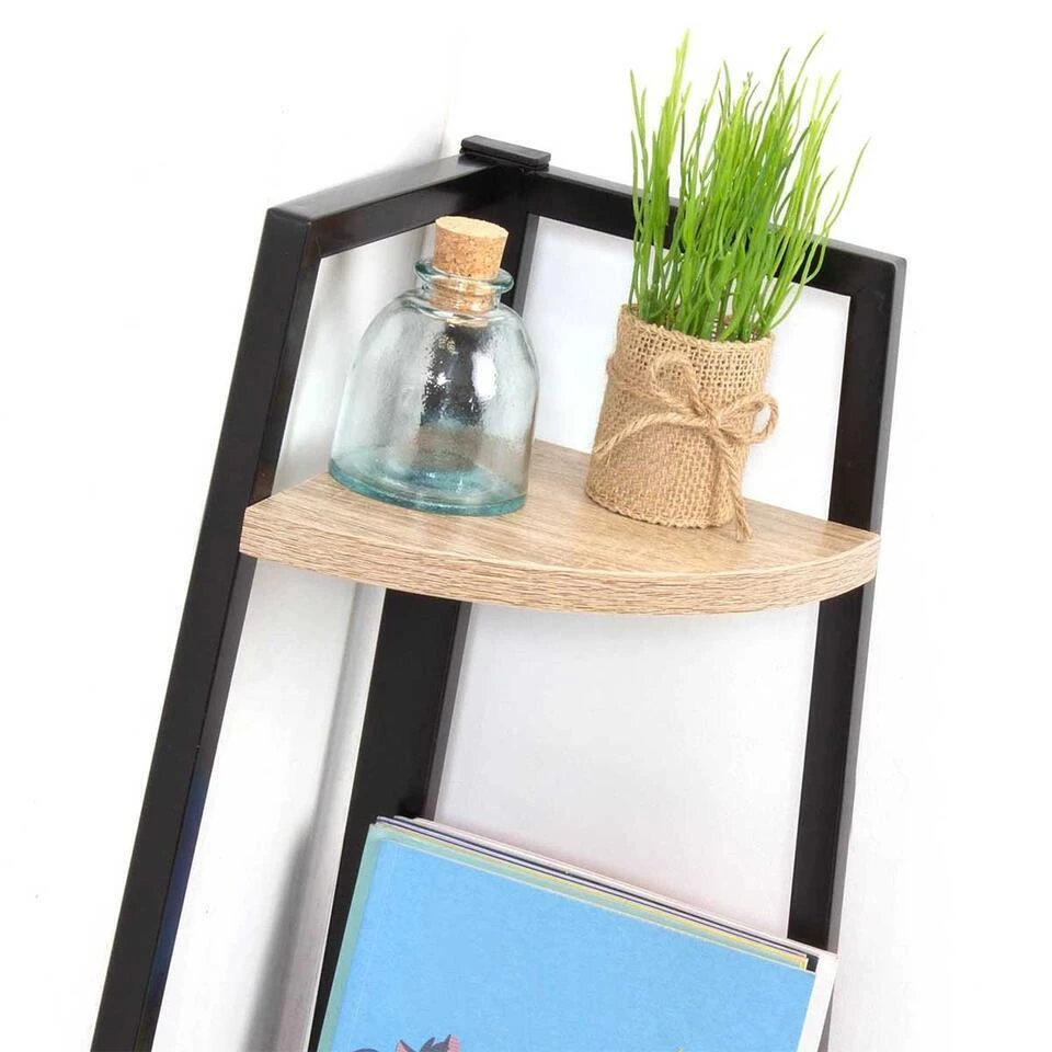 CALICOSY - Hoekplank COLORADO - Zwart - 180x36x36 Cm 4 CALICOSY - Hoekplank COLORADO - Zwart - 180x36x36 Cm - Afbeelding 4