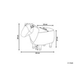 Beliani Dierenhocker HORSE - Bruin Kunstleer -VIDAXL Winkel 0407f9575b2845cc853626225519417b