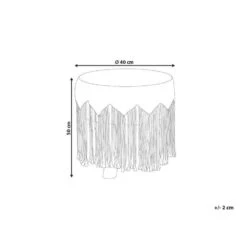 NAWABAD - Poef - Beige - 40 X 40 X 50 Cm - Katoen -VIDAXL Winkel 04f4d5c0858e4fe784adf74a6ca8bbcd