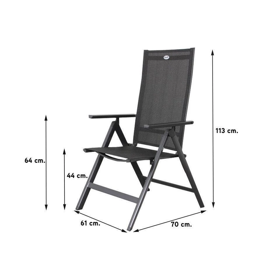 Set Van 4 - Hartman Napoli Verstelbare Stoel 2 Set Van 4 - Hartman Napoli Verstelbare Stoel - Afbeelding 2