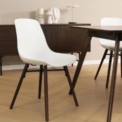 Nolon Nena-Pip Eetkamerstoel Wit - Kunststof - Walnoot Poten 9 Nolon Nena-Pip Eetkamerstoel Wit - Kunststof - Walnoot Poten -VIDAXL Winkel 071d1d0167aa4adbbcb63a66d24d2c20