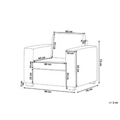 Beliani Fauteuil HELSINKI - Beige Leer -VIDAXL Winkel 0754457dd21d4180af5fbb2efb8dfcf9