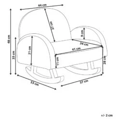 OMBO - Schommelstoel Voor Kinderen - Lichtblauw - Bouclé -VIDAXL Winkel 08d832c3a34443ed9bfe46a47ac63591