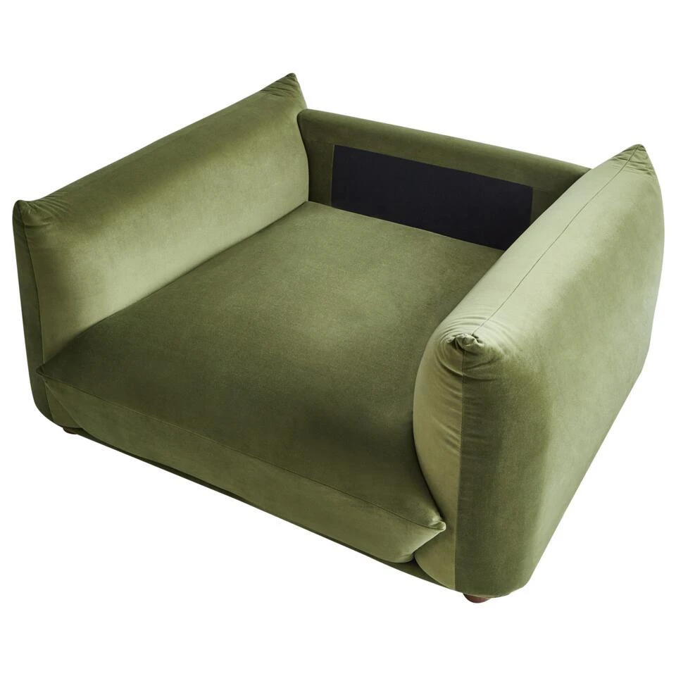 LUVOS - Fauteuil - Groen - Fluweel 8 LUVOS - Fauteuil - Groen - Fluweel - Afbeelding 8