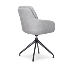 Nolon Nola-Mia Eetkamerstoel Grijs - Draaibaar - Armleuning - Zwart -VIDAXL Winkel 09e571c1f661489e837bc02ce69e508d