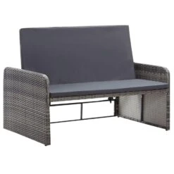VidaXL 2-delige Loungeset Met Kussens Poly Rattan Grijs -VIDAXL Winkel 09e62e18e17e42c992f145bfafd37b89