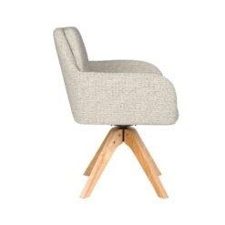 Housecraft Pete Eetkamerstoel Draaibaar Hout Off-White - Beige -VIDAXL Winkel 0acc12c5af8a49b9927977033453b269