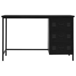 VidaXL Bureau Met Lades Industrieel 120x55x75 Cm Staal Zwart -VIDAXL Winkel 0af835de456e44ac922a7c4993c61fb6