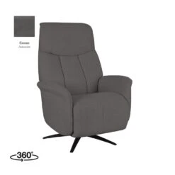 LABEL51 Fauteuil Oslo - Antraciet - Cosmo - Elektrisch - 87x79x112 Cm -VIDAXL Winkel 0b0cc03f9e474bb3b513413b666afffe
