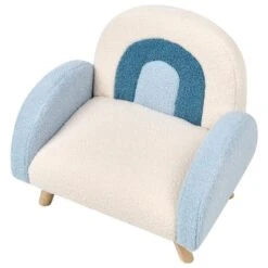 OMBO - Kinderfauteuil - Lichtblauw - Bouclé -VIDAXL Winkel 0b899051e6404a1897d1c6add2c024b0