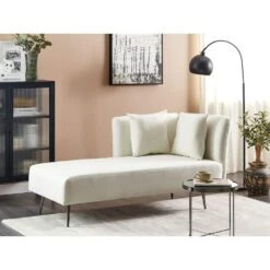 RIOM - Chaise Longue - Wit - Rechtszijdig - Stof -VIDAXL Winkel 0bf94ed2f67e44d996dd69e4f205880c