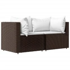 VidaXL - Loungeset - Bruin - Poly Rattan - 3 Stuks - Met Kussens -VIDAXL Winkel 0c58b3c6a47a40c5a09518a500b0c38d