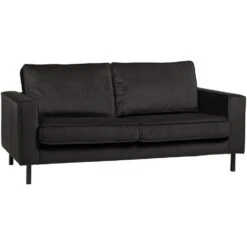 WOOOD Robin 2,5-Zits Bank - Fluweel - Grijs - 80x180x93 -VIDAXL Winkel 0cbf5fef915944018f36486c9347b7ba