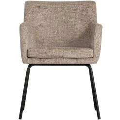 WOOOD Kam Eetkamerstoelen - Polyester - Zand - Set Van 2 -VIDAXL Winkel 0cc2e8bf85ae4a48957d3fff660f1041