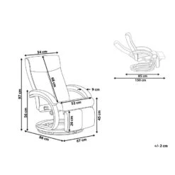 Beliani TV-fauteuil MIGHT - Zwart Kunstleer -VIDAXL Winkel 0d1e5ae9ae6b4dd1a07a5e4ae4ec20ac