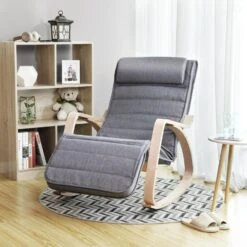 Parya Home Fauteuil Schommelstoel Grijs -VIDAXL Winkel 0d2a7786808a43d8b914b77c8731290a