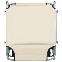 FOLIGNO - Strandstoel - Crème - Polyester -VIDAXL Winkel 0d3f6627cbe44883b6742f660238602b