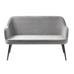 Nordic Home - Viggo Eetkamerbank - 129 Cm - Velvet - Grijs -VIDAXL Winkel 0da8fb90c48a4ff09255541f98c634d0