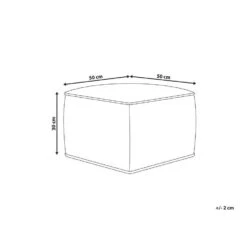 DAREYN - Poef - Zandbeige - Fluweel -VIDAXL Winkel 0e67f353db0649ffa8fc488897cffde1