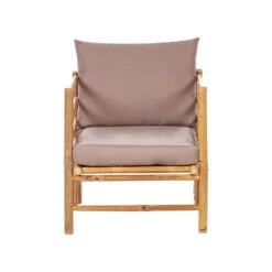 CERRETO - Loungeset 6-zits Hoekbank - Taupe - Bamboehout -VIDAXL Winkel 0e80464f3d8f4f6199ac9183e311ca8a 1