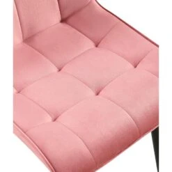 CLP Eetkamerstoel Gifford Mat Zwart Frame - Fluweel - Roze -VIDAXL Winkel 0ea6af0262444d3594f1fd7d079acf93