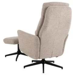 Hioshop London Fauteuil Recliner Met Voetenbank Bouclé Beige -VIDAXL Winkel 0f558db897e04b798f45a171a8446f36