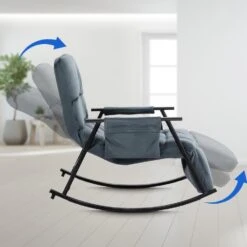 CLP Schommelstoel Cathy Fluweel - Donkergrijs -VIDAXL Winkel 0f5ba63c9e60493dad0ce2d2cb4822a5