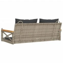 VidaXL - Schommelbank - Grijs - Poly Rattan - 62 X 109 X 40 Cm -VIDAXL Winkel 0f72dc478d7c471987d3ac1cc9c52d55