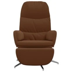VidaXL Relaxstoel Met Voetensteun Kunstsuède Bruin 7 VidaXL Relaxstoel Met Voetensteun Kunstsuède Bruin -VIDAXL Winkel 0f99479dc6004dcb8635f9d9a78b5d16