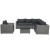 Garden Impressions Altea Loungeset 5-delig Incl. Loungestoel - Grijs -VIDAXL Winkel 1000003375