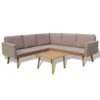 VidaXL 4-delige Loungeset Met Kussens Poly Rattan Grijs -VIDAXL Winkel 1000005359