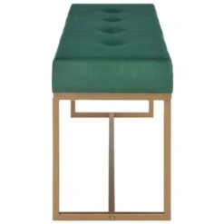 VidaXL Bankje 120 Cm Fluweel Groen -VIDAXL Winkel 1000008878 0102