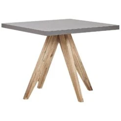 Beliani Eettafel OLBIA - Grijs Vezelcement