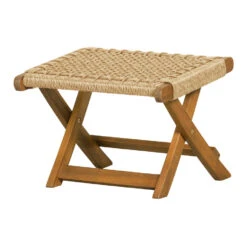 WOOOD Tuinvoetenbank Ruit Lois - Hout - Naturel - 34x45x44 -VIDAXL Winkel 1000013725 0101
