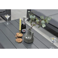 Garden Impressions Plaza Lounge Tuintafel 140x70xH40 Cm D. Grijs -VIDAXL Winkel 1000013904 0103