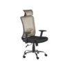Beliani Bureaustoel NOBLE - Grijs Polyester -VIDAXL Winkel 1000018380