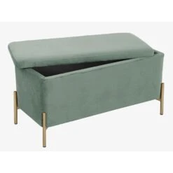 Leitmotiv Bank Snog XL - Velvet Jade Groen, Goud Geverfde Poten - 90x45x45cm -VIDAXL Winkel 1000022706 0101