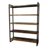 Giga Meubel Boekenkast Industrieel Open - Zwart - 40x150x200 -VIDAXL Winkel 1000027309