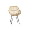 Giga Meubel Eetkamerstoel Naturel - Rotan - Sava