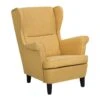 Beliani Oorfauteuil ABSON - Geel Polyester -VIDAXL Winkel 1000027731