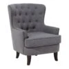 Beliani Fauteuil VIBORG - Grijs Polyester -VIDAXL Winkel 1000027766