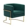 SIRKKA - Fauteuil - Groen - Fluweel -VIDAXL Winkel 1000027777