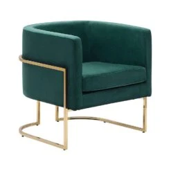 SIRKKA - Fauteuil - Groen - Fluweel